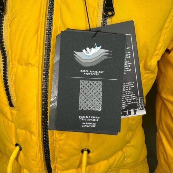 Pajar Yellow Parka Ava Snow Winter Jacket Size Small NWT Down Filled Brand New - Picture 12 of 16